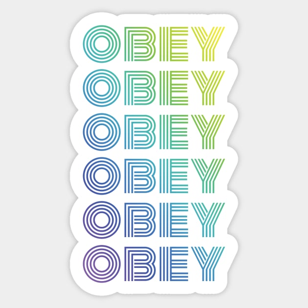 BTS Army - J-Hope obey (ripetitive dynamite style rainbow green) | Kpop Army Sticker by Vane22april